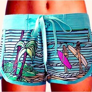 Heather Brown Under the Sun Freestyler Surf Board Shorts